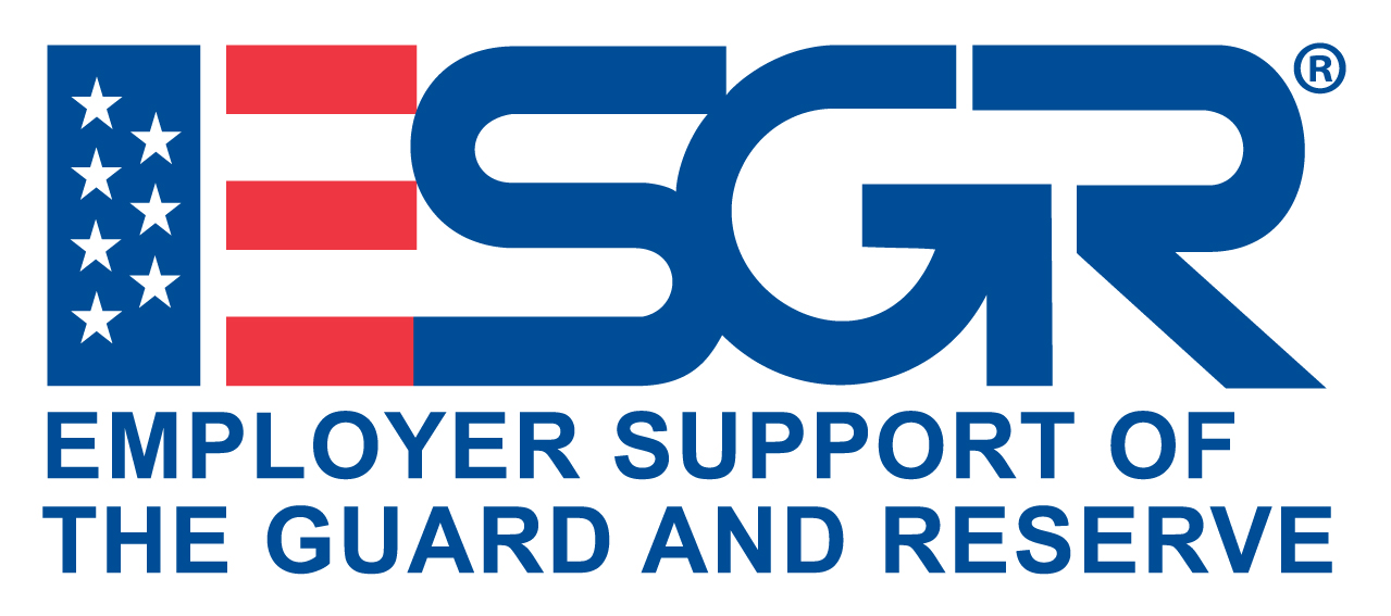 Employer Support of the Guard and Reserve (ESGR) partnership logo for Symphony Private Jets (SPJ)